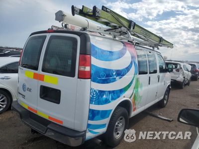 Trzecie zdjęcie samochodu z tyłu: 2014 CHEVROLET EXPRESS G2500 VIN:1GCWGFCAXE1115770 - miniatura