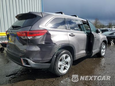 Trzecie zdjęcie samochodu z tyłu: 2019 TOYOTA HIGHLANDER LIMITED VIN:5TDDZRFH2KS969307 - miniatura