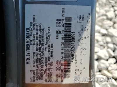 Zdjęcie 15 z 15 samochodu: 2009 FORD FUSION SEL VIN:3FAHP08Z69R200921 - miniatura