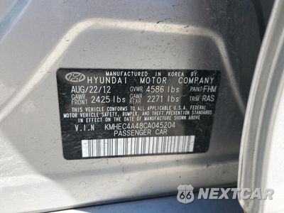 Zdjęcie 14 z 14 samochodu: 2012 HYUNDAI SONATA HYBRID VIN:KMHEC4A48CA045204 - miniatura