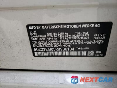 Zdjęcie 13 z 13 samochodu: 2024 BMW X7 XDRIVE40I VIN:5UX23EM05R9V36134 - miniatura