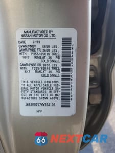 Zdjęcie 15 z 15 samochodu: 1999 NISSAN PATHFINDER LE VIN:JN8AR07S7XW364106 - miniatura