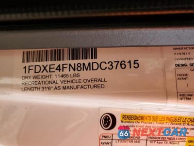 Zdjęcie 10 z 10 samochodu: 2022 FORD E450 RV VIN:1FDXE4FN8MDC37615 - miniatura