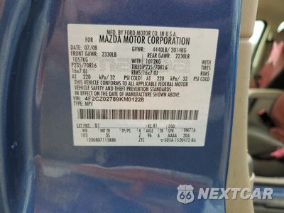 Zdjęcie 14 z 14 samochodu: 2009 MAZDA TRIBUTE I VIN:4F2CZ02789KM01228 - miniatura