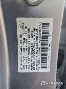 Zdjęcie 12 z 12 samochodu: 2014 HONDA ACCORD LX VIN:1HGCR2F3XEA061360 - miniatura