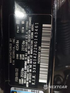 Zdjęcie 12 z 15 samochodu: 2022 KIA K5 LXS VIN:5XXG14J22NG143461 - miniatura