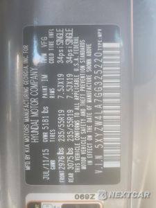 Zdjęcie 15 z 15 samochodu: 2016 HYUNDAI SANTA FE SPORT VIN:5XYZW4LA7GG325220 - miniatura