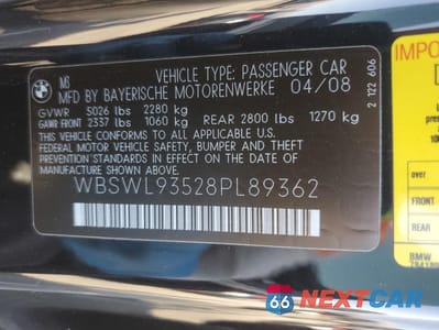 Zdjęcie 15 z 15 samochodu: 2008 BMW M3 VIN:WBSWL93528PL89362 - miniatura