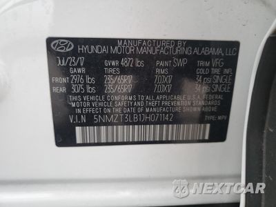 Zdjęcie 12 z 12 samochodu: 2018 HYUNDAI SANTA FE SPORT VIN:5NMZT3LB1JH071142 - miniatura