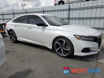 Czwarte zdjęcie samochodu z boku: 2021 HONDA ACCORD SPORT VIN:1HGCV1F37MA040342 - miniatura