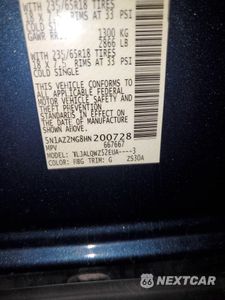 Zdjęcie 12 z 12 samochodu: 2017 NISSAN MURANO S VIN:5N1AZ2MG8HN200728 - miniatura