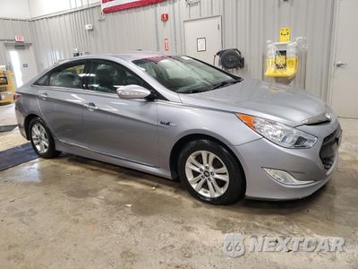 Czwarte zdjęcie samochodu z boku: 2014 HYUNDAI SONATA HYBRID VIN:KMHEC4A48EA114136 - miniatura