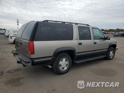Trzecie zdjęcie samochodu z tyłu: 1999 GMC SUBURBAN K1500 VIN:1GKFK16R5XJ708995 - miniatura