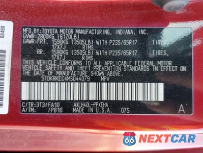 Zdjęcie 14 z 14 samochodu: 2021 TOYOTA SIENNA LE VIN:5TDKRKEC4MS044079 - miniatura