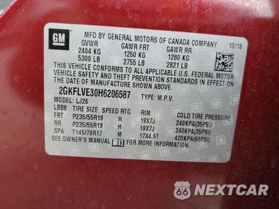 Zdjęcie 13 z 14 samochodu: 2017 GMC TERRAIN DENALI VIN:2GKFLVE30H6206587 - miniatura