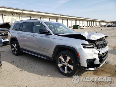 Czwarte zdjęcie samochodu z boku: 2021 JEEP GRAND CHEROKEE L LIMITED VIN:1C4RJKBG2M8200234 - miniatura