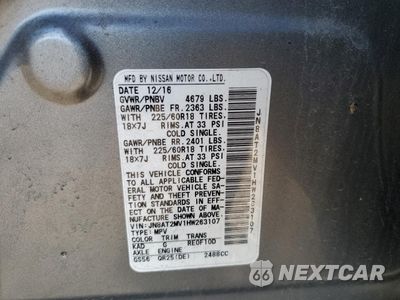 Zdjęcie 13 z 14 samochodu: 2017 NISSAN ROGUE S VIN:JN8AT2MV1HW263107 - miniatura