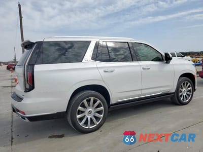 Trzecie zdjęcie samochodu z tyłu: 2021 CADILLAC ESCALADE PREMIUM LUXURY PLATINUM VIN:1GYS3DKL9MR236267 - miniatura