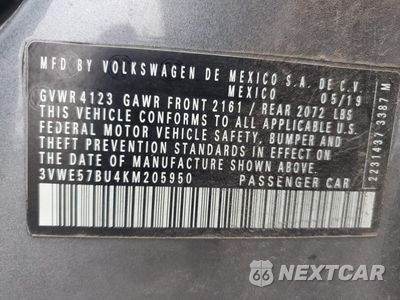 Zdjęcie 14 z 14 samochodu: 2019 VOLKSWAGEN JETTA SEL VIN:3VWE57BU4KM205950 - miniatura