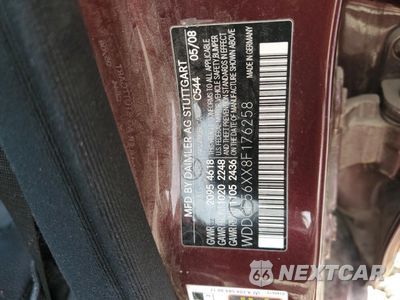 Zdjęcie 12 z 12 samochodu: 2008 MERCEDES-BENZ C 350 VIN:WDDGF56XX8F176258 - miniatura