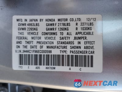 Zdjęcie 13 z 13 samochodu: 2014 ACURA RLX ADVANCE VIN:JH4KC1F96EC000598 - miniatura