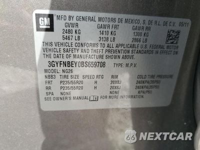 Zdjęcie 14 z 14 samochodu: 2011 CADILLAC SRX PERFORMANCE COLLECTION VIN:3GYFNBEY0BS659708 - miniatura