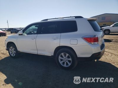 Drugie zdjęcie samochodu z przodu: 2013 TOYOTA HIGHLANDER BASE VIN:5TDZK3EH6DS106053 - miniatura
