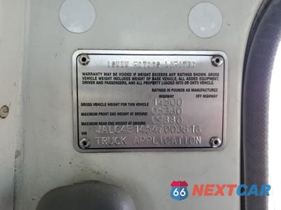 Zdjęcie 13 z 13 samochodu: 2004 ISUZU NPR VIN:JALC4B14547003616 - miniatura