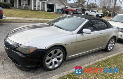 Drugie zdjęcie samochodu z przodu: 2006 BMW 650 I VIN:WBAEK13486CN79165 - miniatura