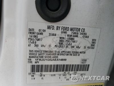 Zdjęcie 15 z 15 samochodu: 2010 FORD EXPEDITION XLT VIN:1FMJU1G52AEA14899 - miniatura
