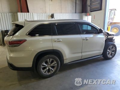 Trzecie zdjęcie samochodu z tyłu: 2015 TOYOTA HIGHLANDER XLE VIN:5TDKKRFH2FS051719 - miniatura
