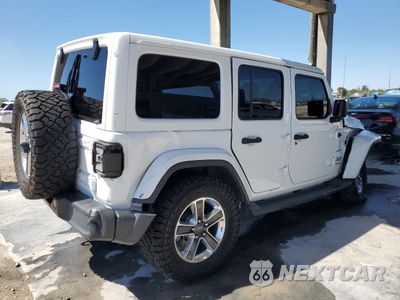 Trzecie zdjęcie samochodu z tyłu: 2019 JEEP WRANGLER UNLIMITED SAHARA VIN:1C4HJXEN2KW535425 - miniatura