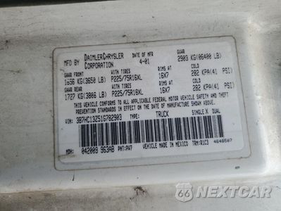 Zdjęcie 12 z 12 samochodu: 2001 DODGE RAM 1500 VIN:3B7HC13Z51G782903 - miniatura