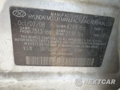 Zdjęcie 12 z 12 samochodu: 2009 HYUNDAI SONATA SE VIN:5NPEU46C49H529566 - miniatura