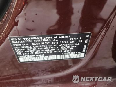 Zdjęcie 12 z 12 samochodu: 2013 VOLKSWAGEN PASSAT SE VIN:1VWBP7A33DC149560 - miniatura