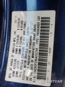 Zdjęcie 14 z 14 samochodu: 2014 HONDA ACCORD LX VIN:1HGCR2F39EA000744 - miniatura
