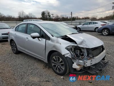 Czwarte zdjęcie samochodu z boku: 2015 HONDA CIVIC EX VIN:19XFB2F8XFE257096 - miniatura