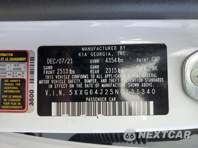 Zdjęcie 14 z 15 samochodu: 2022 KIA K5 GT LINE VIN:5XXG64J25NG131340 - miniatura