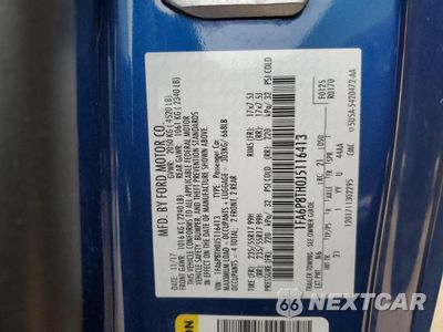 Zdjęcie 12 z 12 samochodu: 2018 FORD MUSTANG VIN:1FA6P8TH0J5116413 - miniatura