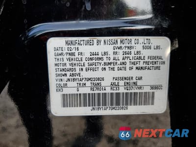 Zdjęcie 9 z 11 samochodu: 2016 INFINITI Q70 3.7 VIN:JN1BY1AP7GM220826 - miniatura