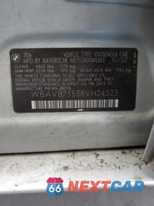 Zdjęcie 13 z 13 samochodu: 2008 BMW 335 I VIN:WBAVB73538VH24523 - miniatura