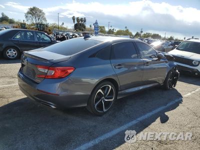 Trzecie zdjęcie samochodu z tyłu: 2019 HONDA ACCORD SPORT VIN:1HGCV1F35KA123202 - miniatura