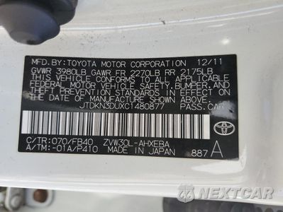 Zdjęcie 14 z 14 samochodu: 2012 TOYOTA PRIUS VIN:JTDKN3DUXC1480877 - miniatura