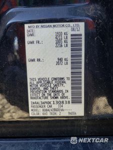 Zdjęcie 12 z 12 samochodu: 2013 NISSAN ALTIMA 2.5 VIN:1N4AL3APXDC130838 - miniatura