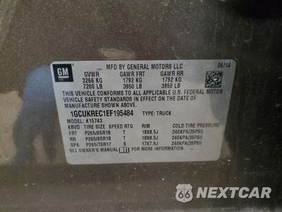 Zdjęcie 13 z 13 samochodu: 2014 CHEVROLET SILVERADO K1500 LT VIN:1GCUKREC1EF195484 - miniatura