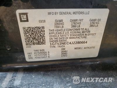 Zdjęcie 14 z 14 samochodu: 2018 GMC SIERRA K1500 SLT VIN:1GTV2NEC4JZ280664 - miniatura