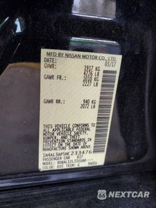 Zdjęcie 14 z 14 samochodu: 2017 NISSAN ALTIMA 2.5 VIN:1N4AL3AP5HC233476 - miniatura