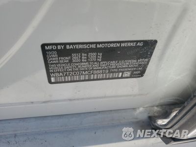 Zdjęcie 12 z 12 samochodu: 2021 BMW 740 I VIN:WBA7T2C07MCF88819 - miniatura