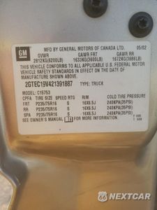 Zdjęcie 14 z 14 samochodu: 2002 GMC NEW SIERRA C1500 VIN:2GTEC19V421391887 - miniatura