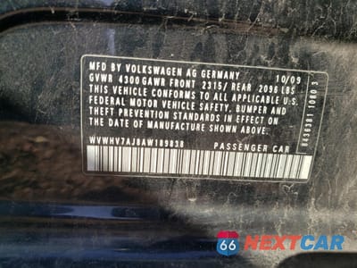 Zdjęcie 13 z 13 samochodu: 2010 VOLKSWAGEN GTI VIN:WVWHV7AJ8AW189838 - miniatura